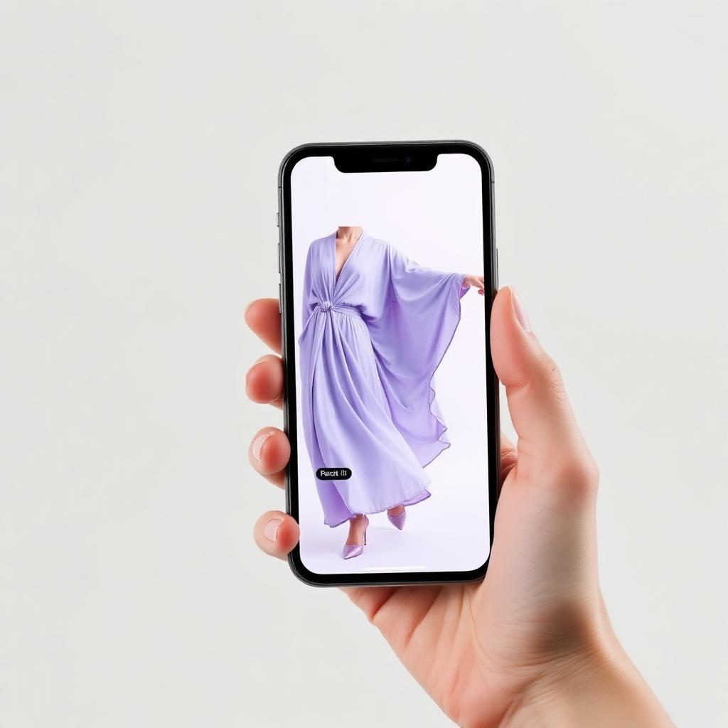 Virtual try-on on mobile with perfect fit label